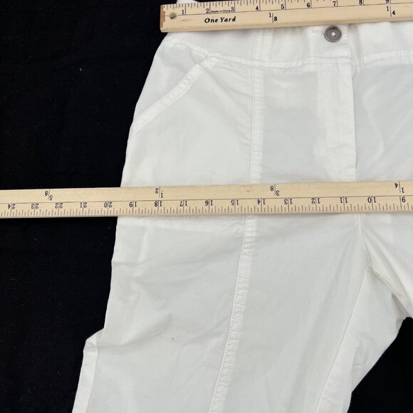 Chicos Women's White Cargo Capri Pants Size 0 Small lightweight - Picture 4 of 10